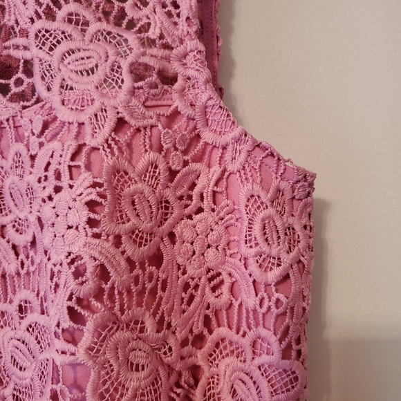 Nanette Lepore Pink Lace Summer Top - Picture 7 of 15